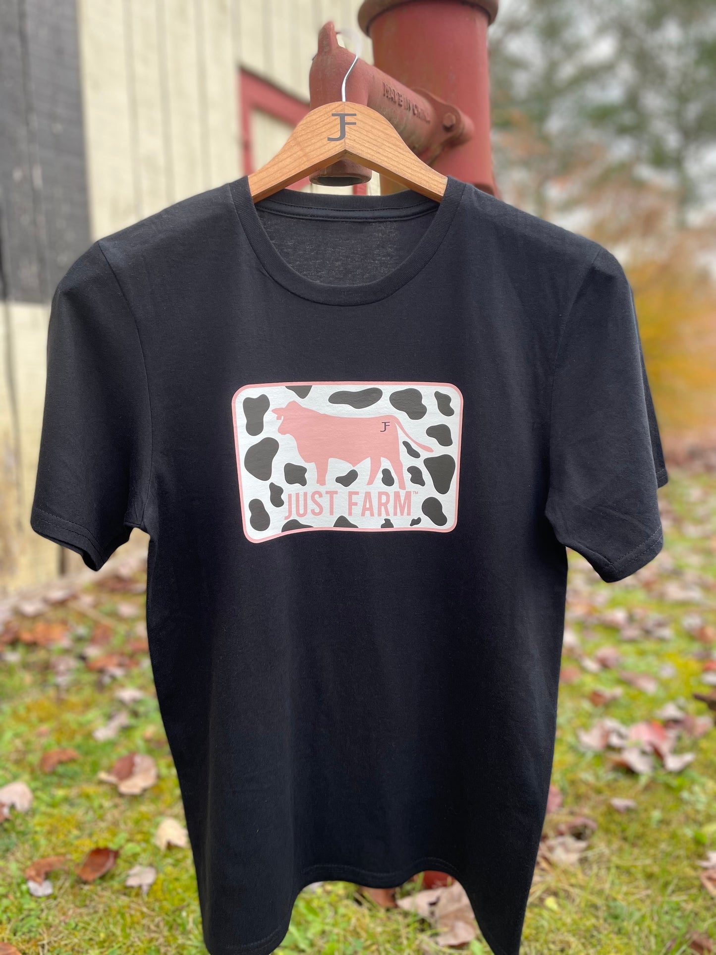 Just Farm Cow Print Tee - Just Farm Apparel