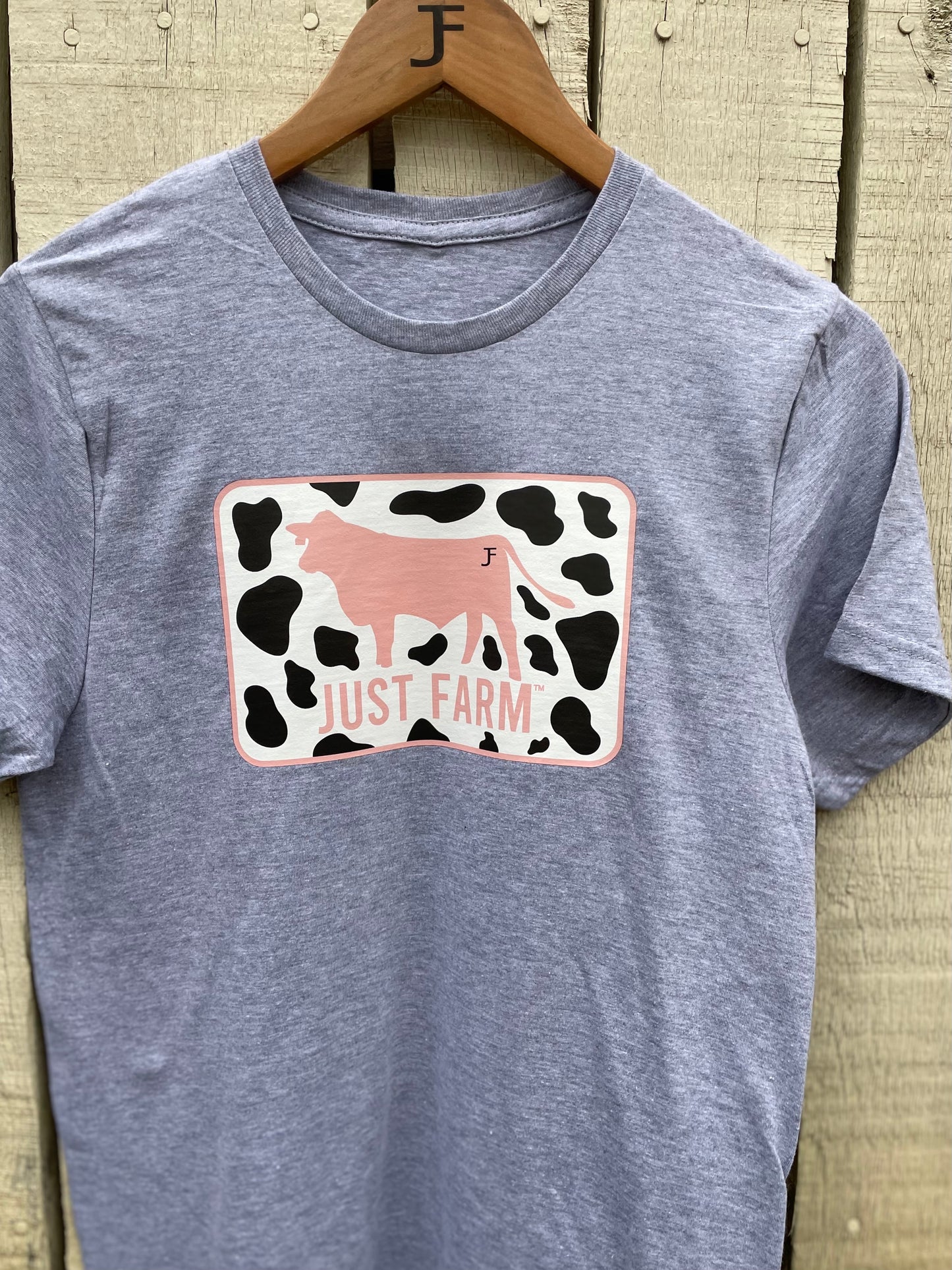 Just Farm Cow Print Tee - Just Farm Apparel