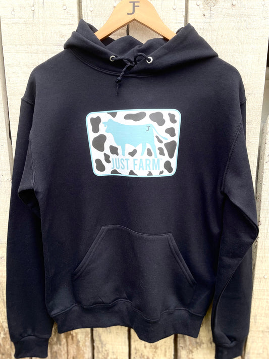 Just Farm Cow Print Hoodie - Just Farm Apparel