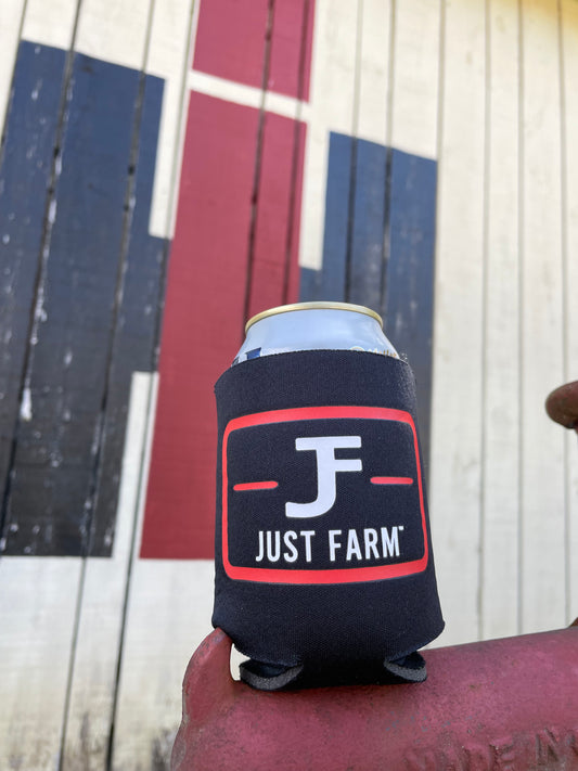 Black Just Farm JF Koozie