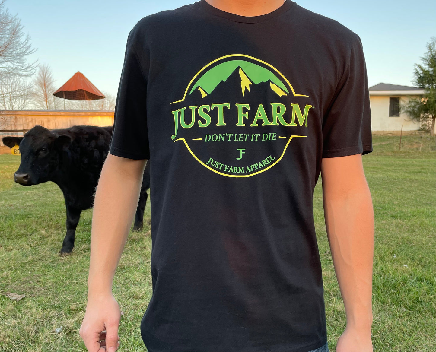 Don't Let It Die Mountain Design Tee - Just Farm Apparel