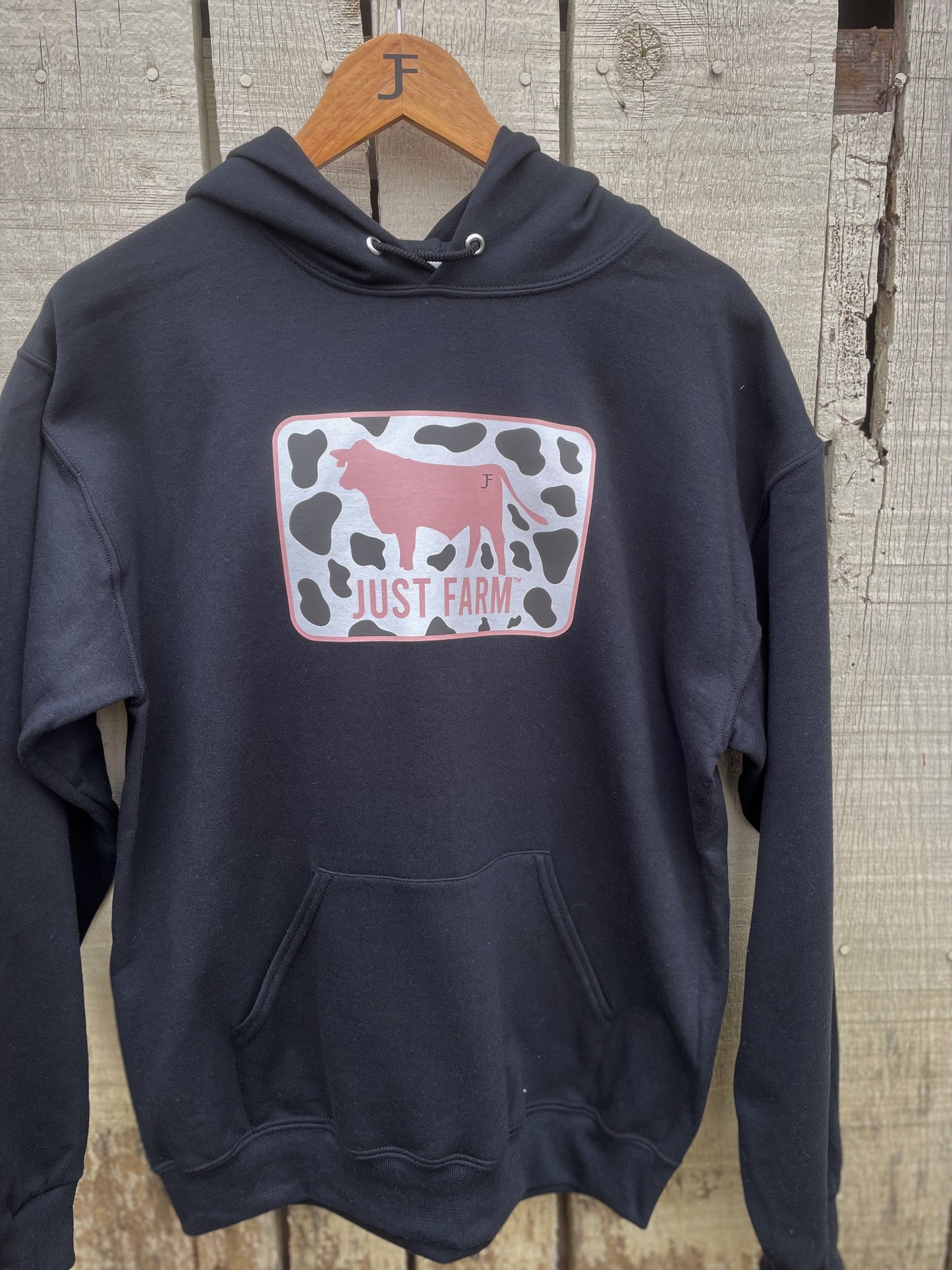 Just Farm Cow Print Hoodie - Just Farm Apparel