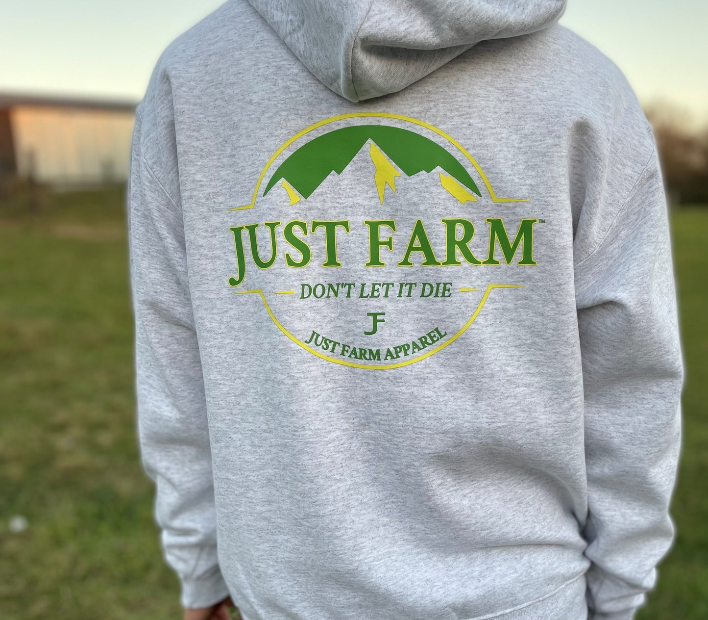 Don't Let It Die Mountain Design Hoodie - Just Farm Apparel