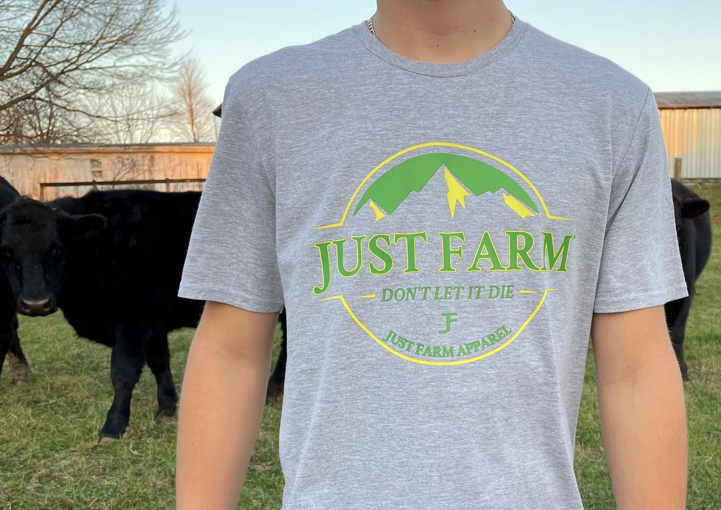 Don't Let It Die Mountain Design Tee - Just Farm Apparel