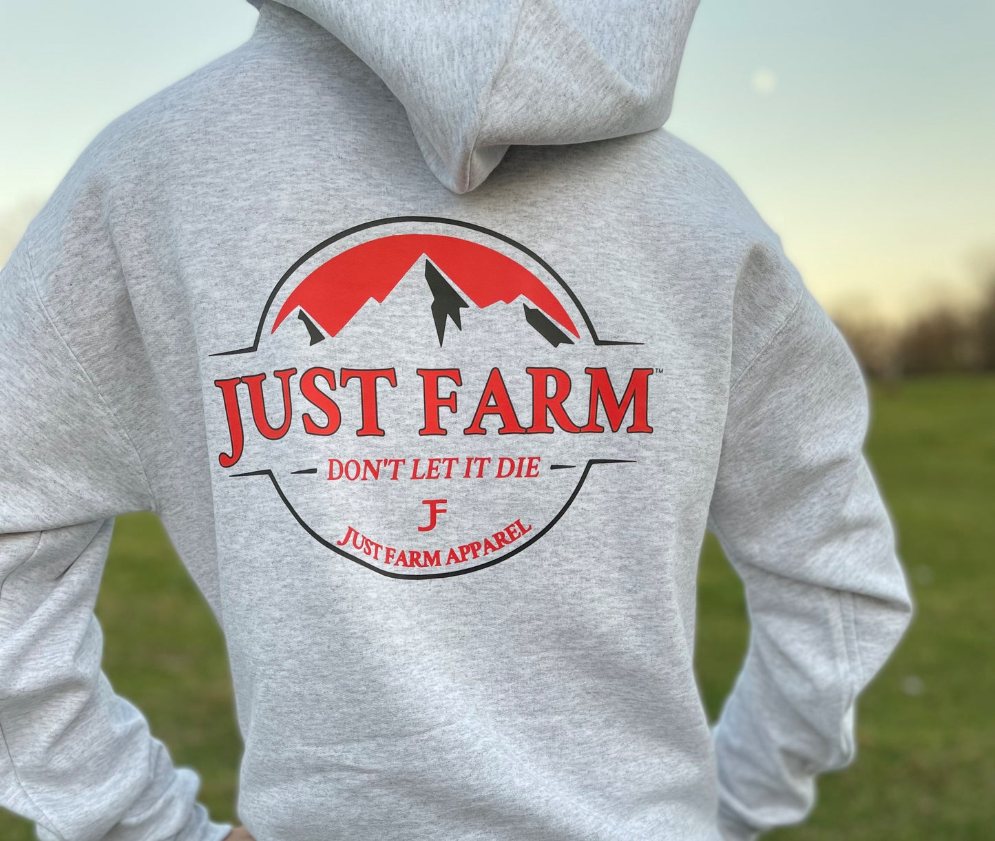 Don't Let It Die Mountain Design Hoodie - Just Farm Apparel