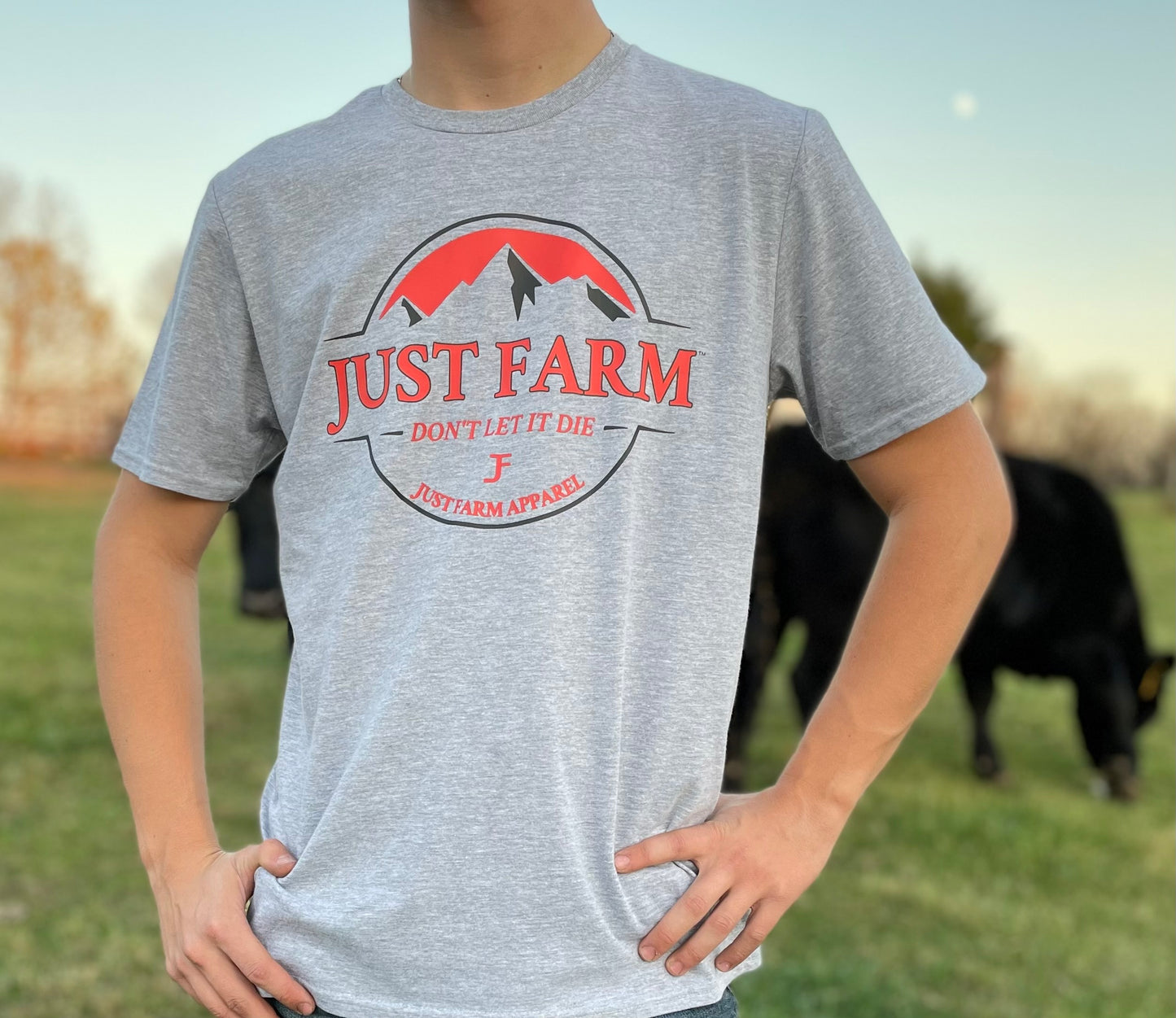 Don't Let It Die Mountain Design Tee - Just Farm Apparel